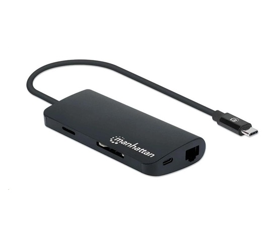 MANHATTAN Adapter SuperSpeed USB-C Male na HDMI Female, černá