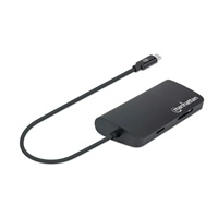 MANHATTAN Adapter SuperSpeed USB-C Male na HDMI Female, černá