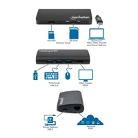 MANHATTAN Adapter SuperSpeed USB-C Male na HDMI Female, černá