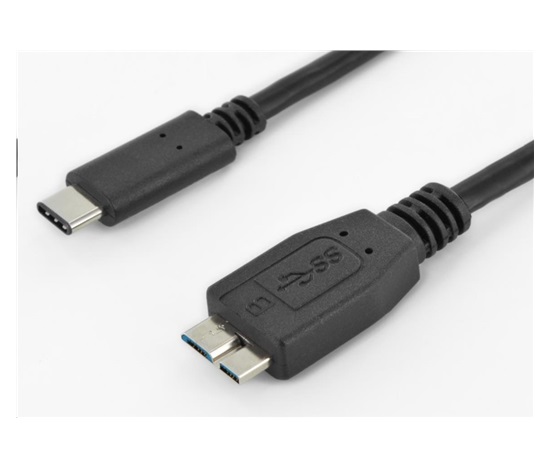 PremiumCord Kabel USB 3.1 konektor C/male - USB 3.0 konektor Micro-B/male, 0.6m