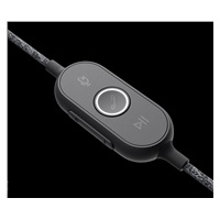 Logitech sluchátka s mikrofonem Zone Wired Headset Graphite - EMEA
