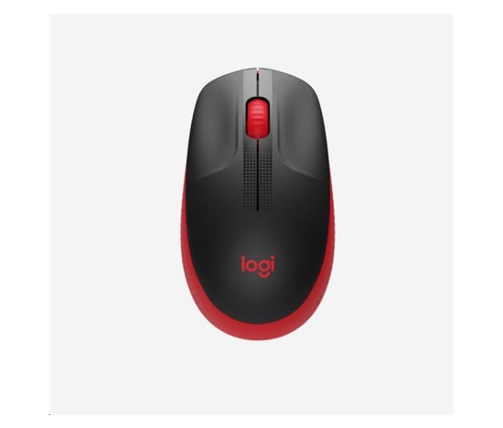 Logitech Wireless Mouse M190 Full-Size, red