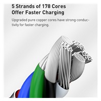 Baseus Cafule Series nabíjecí / datový kabel USB-C na Lightning PD 20W 2m, černá