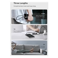 Baseus Cafule Series nabíjecí / datový kabel USB-C na Lightning PD 20W 2m, černá