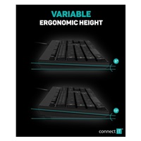 CONNECT IT Combo drátová černá klávesnice + myš, CZ + SK layout