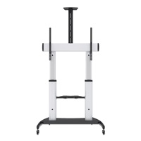 MANHATTAN stojan TV (60" to 100"), Low-Profile TV Wall Mount, hliníková konstrukce, černo-stříbrná