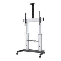 MANHATTAN stojan TV (60" to 100"), Low-Profile TV Wall Mount, hliníková konstrukce, černo-stříbrná