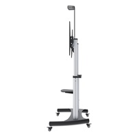 MANHATTAN stojan TV (60" to 100"), Low-Profile TV Wall Mount, hliníková konstrukce, černo-stříbrná