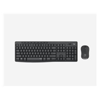 Logitech Silent Wireless Combo MK295, bezdrátová klávesnice + myš, US, Graphite