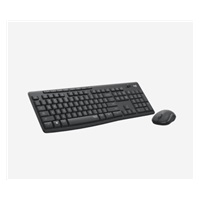 Logitech Silent Wireless Combo MK295, bezdrátová klávesnice + myš, 2.4 GHz, CZ/SK, Graphite