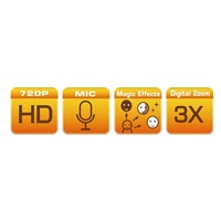 GENIUS webkamera FaceCam 1000X V2/ HD/ 720P/ USB2.0/ UVC/ mikrofon