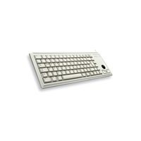 CHERRY klávesnice G84-4400, trackball, ultralehká, PS/2, EU, šedá