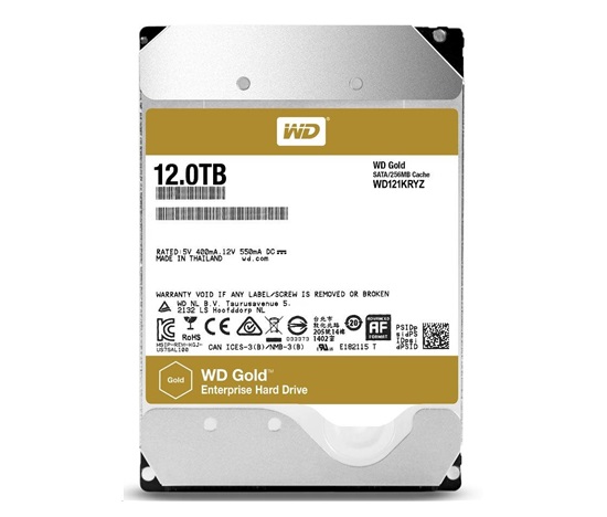 BAZAR WD GOLD WD121KRYZ 12TB SATA/ 6Gb/s 256MB cache 7200 ot.