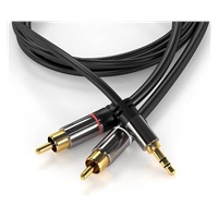 PREMIUMCORD kabel, Jack 3.5mm-2xCINCH M/M 1,5m