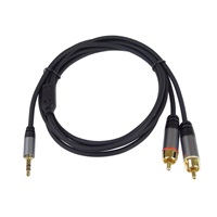 PREMIUMCORD kabel, Jack 3.5mm-2xCINCH M/M 1,5m