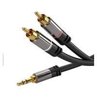 PREMIUMCORD kabel, Jack 3.5mm-2xCINCH M/M 3m