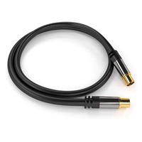 PREMIUMCORD propojovací kabel, anténní, M/F 75Ohm (135dB) 4x stíněný 3m