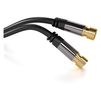PREMIUMCORD kabel, satelitní anténní F male - F male (135 dB) 4x stíněný 1,5m