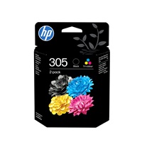 HP 305 2-Pack Tri-color/Black Original Ink Cartridge (100 / 120 pages)