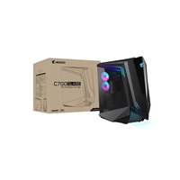 GIGABYTE case AORUS C700 GLASS, bez zdroje, průhledná bočnice, Full Tower, černá