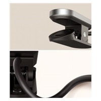 Baseus LED lampa na čtení s klipem, šedá