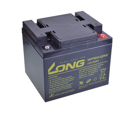 Long 12V 50Ah olověný akumulátor DeepCycle AGM M6 (WP50-12NE)