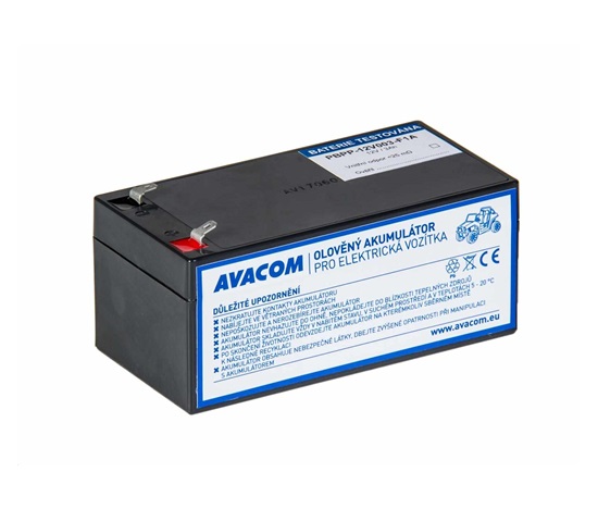 AVACOM Náhradní baterie (olověný akumulátor) 12V 3Ah do vozítka Peg Pérego F1