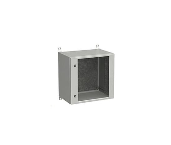 Solarix rozvaděč nástěnný venkovní LC-20 12U 600x400mm, dveře sklo, LC-20-12U-64-11-G