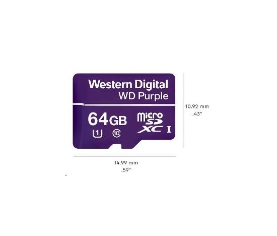 WD MicroSDXC karta 128GB WDD128G1P0C Class 10 (R:100/W:60 MB/s)