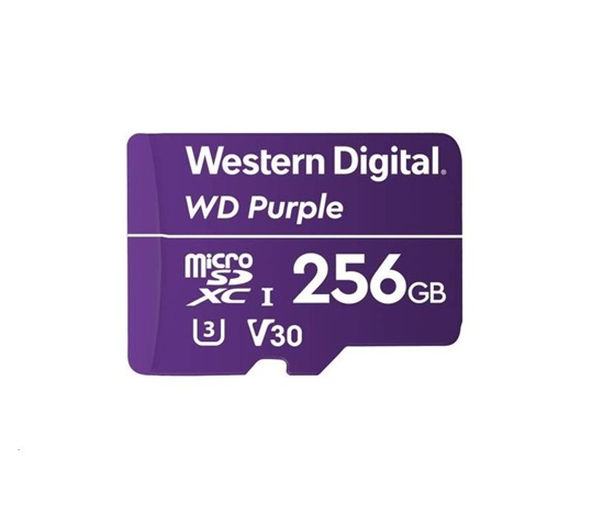WD MicroSDXC karta 512GB Purple WDD512G1P0C Class 10 (R:100/W:60 MB/s)