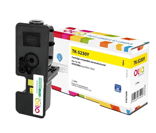 ARMOR toner pro Kyocera ECOSYS M5521, P5021 (TK5230Y), žlutá/yellow, 2200 str