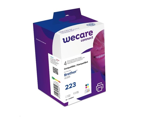 WECARE ARMOR cartridge pro Brother DCP-J4120DW, MFC-J4420DW, 4620DW, 4120DW(LC223 VAL BP), černá/CMYK, 1x12ml/3x6ml