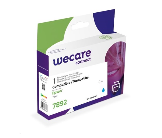 WECARE Wkład ARMOR do Epson WorkForce Pro WF-5110, 5190, 5620, 5690 (C13T789240), niebieska/cyan, 38ml, 4000str