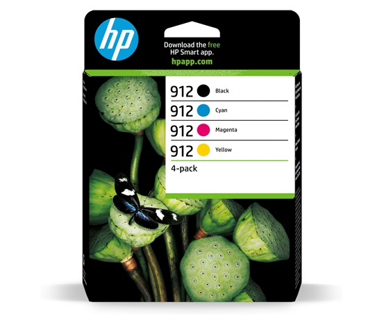 HP 912 CMYK Original Ink Cartridge 4-Pack (315 / 315 / 315 / 300 pages)