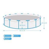 Marimex Florida Bazén 3,66x1,22 m bez příslušenství - motiv KÁMEN