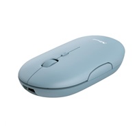 TRUST myš PUCK, bezdrátová, USB, modrá, bluetooth