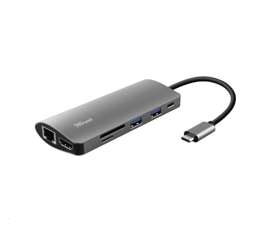 TRUST dokovací stanice DALYX, 7-in-1, USB-C, HDMI, 2x USB 1x USB-C, RJ-45 LAN