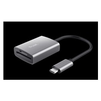 TRUST čtečka paměťových karet DALYX Fast, externí, USB-C, 8cm