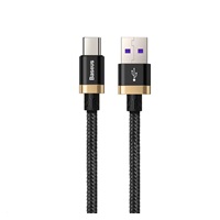 Baseus nabíjecí / datový kabel HW Flash Charge USB-C 40W 2m, zlatá-černá