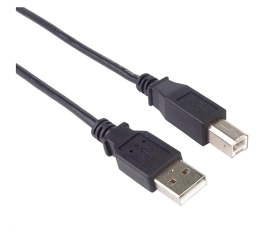 PREMIUMCORD Kabel USB 2.0 A-B propojovací 1m, barva černá