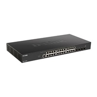D-Link DXS-1210-28T Smart Managed 10G Switch 24x 10GBase-T ports, 4x 10G/25G SFP28 ports