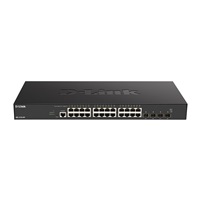 D-Link DXS-1210-28T Smart Managed 10G Switch 24x 10GBase-T ports, 4x 10G/25G SFP28 ports