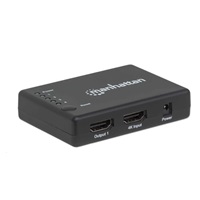 MANHATTAN Splitter HDMI 4 porty, 4K@30Hz, černá