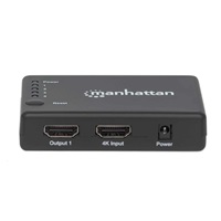 MANHATTAN Splitter HDMI 4 porty, 4K@30Hz, černá