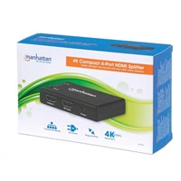 MANHATTAN Splitter HDMI 4 porty, 4K@30Hz, černá