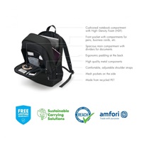 DICOTA Backpack BASE 15-17.3 Black