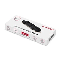 AXAGON CLR-M2L10, hliníkový pasivní chladič pro M.2 2280 SSD, výška 10 mm
