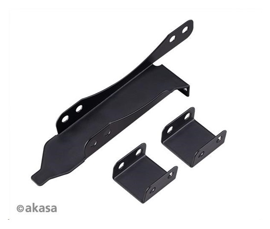 AKASA držák PCI slotu, pro 120mm ventilátor, černá