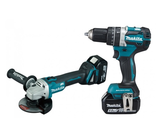 Makita DLX2210TJ1 Aku sada DGA506+DHP484 Li-ion LXT 18V/5,0Ah