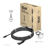 Club3D Kabel USB 3.2 Gen1 Active Repeater Cable M/F 28AWG, 10m